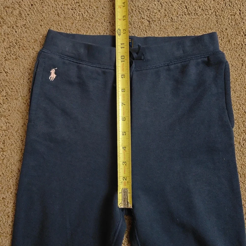 Polo Ralph Lauren Kids Navy Blue Sweatpants Joggers Size L 12-14‎ Pony Logo $178